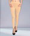 HiFlyers Women Beige Ankle Length Leggings/Yoga Pant