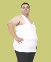 T.T. Men'S Plus Size White Vest Pack Of 2