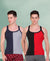 T.T. Men DesignerGym Vest Pack Of 2 Black-Red -Blue-Grey