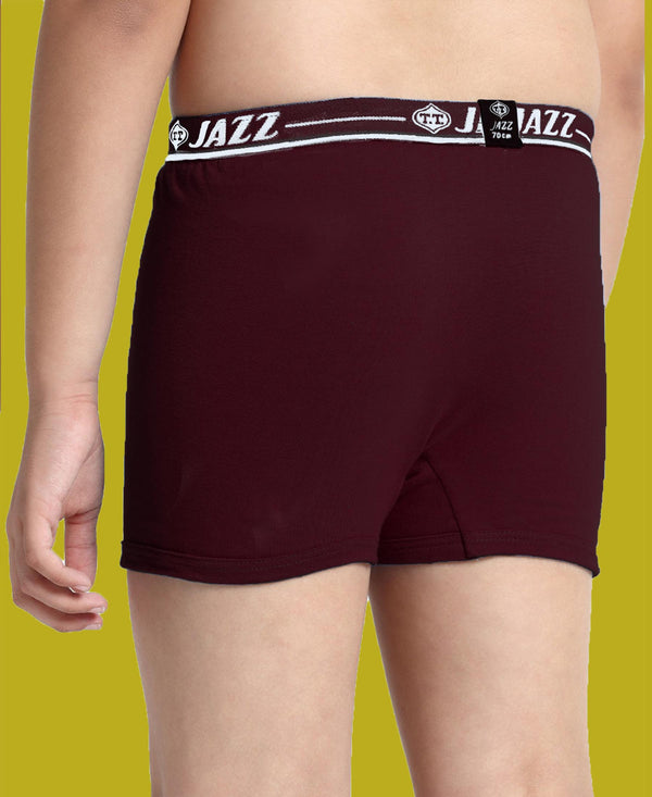 T.T. Boys |Regular Fit|Breathable & Soft Innerwear|Front Open Kids Trunks| Pure Cotton |Jazz Fine Long Top Elastic Trunks|Boys Trunks Pack Of 3