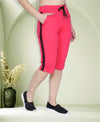 T.T. Women Solid Cotton Capri Fuschia