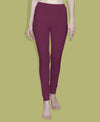 T.T. Women Solid Chudidar Cotton Lycra Cool Leggings -Bright Maroon - Kiwi( Free Size)