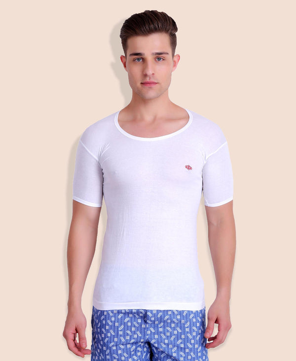 T.T. Mens Titanic Vest Pack Of 10 White