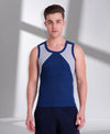 T.T. Men Titanic Designer Gym Vest Pack Of 2 (Royal Blue - Blue)