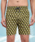 T.T. Men Regular Fit Cotton Polyster Printed Short With Zip Pocket Pack Of 1-Olive