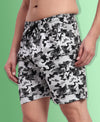 T.T. Men Regular Fit Cotton Polyster Printed Short With Zip Pocket Pack Of 1-Grey Camouflage