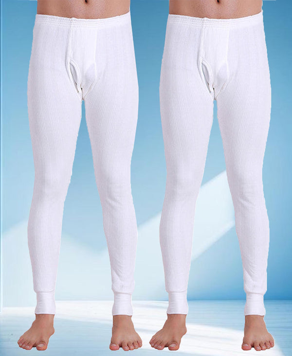 T.T. Men Hotpot Elite Pyjama Thermal Pack Of 2- White