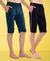 T.T. Men Regular Fit Poly Jersey Capri With Side Piping Pack Of 2-Airforce-Navy