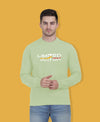 Hiflyers Men|Regular Fit|Chest Printed Cotton Fleece|Soft Stylish Casual Winter Wear Sweatshirt|Green-P9