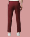 T.T. Men|Cotton Trackpant With Zipper Pocket|Regular Fit|Elastic Waist With Drawstring, Ultra Soft Stretch Fabric – Gym, Sports & Casual Wear With Side Piping||Maroon
