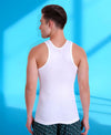 T.T. Men Cool 100% Cotton With Moisture Wicking & Cooling Technology Vest (Pack Of 4) White