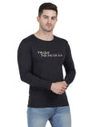 HiFlyers Mens Anthra Regular FitPrinted Round Neck Full Sleev Tshirt