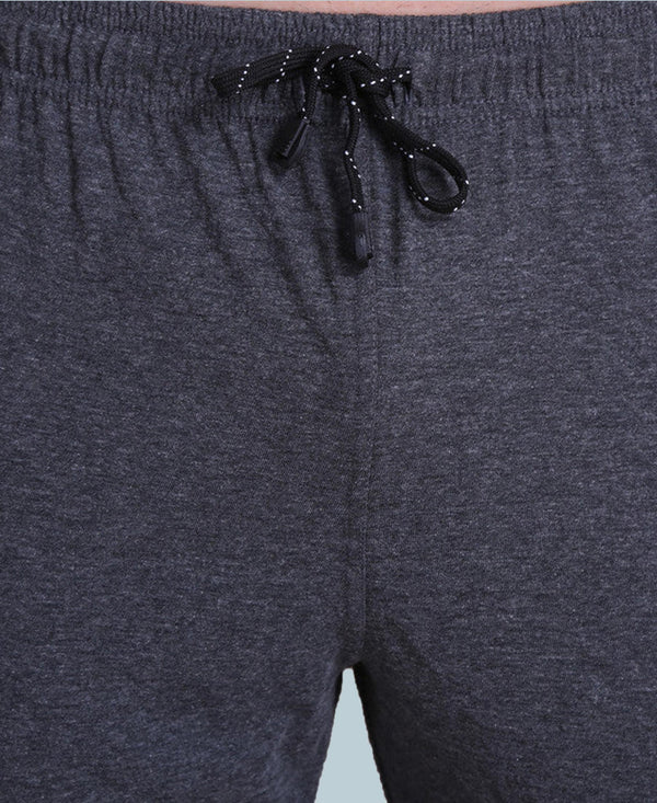 T.T. Men Solid Cotton Shorts Pack Of 3 Anthra-Black-Air