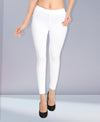 HiFlyers Women Ankle Length Leggings White