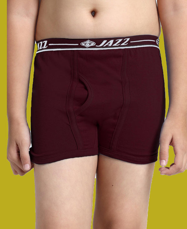 T.T. Boys |Regular Fit|Breathable & Soft Innerwear|Front Open Kids Trunks| Pure Cotton |Jazz Fine Long Top Elastic Trunks|Boys Trunks Pack Of 3