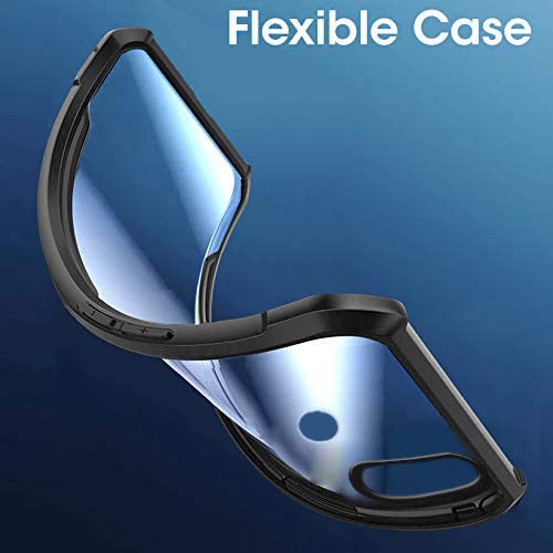 Mobielectro Camera Bump Protection | Slim Stylish 360 Protection Design |Crystal Clear | Shockproof Eagle Back Cover for Samsung A20|A30|M10s - Black