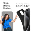 Mobielectro Waterkproof Soft Silicone Ultra Slim O.G Case for iPhone 15 pro - Black