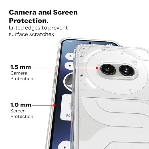 Mobielectro Clear Transparent Shockproof Scratch Resistant Protective Phone Case for Nothing Phone 3A 5G