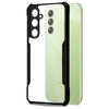 Mobielectro Camera Bump Protection | Slim Stylish 360 Protection Design |Crystal Clear | Shockproof Eagle Back Cover for Samsung S24 - Black