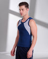 T.T. Men Titanic Designer Gym Vest Pack Of 2 (Royal Blue - Blue)