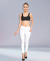 HiFlyers Women Ankle Length Leggings White