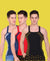 T.T. Men DesignerGym Vest Pack Of 3 Black-Olive -Blue-Grey -Red-Blue