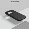 Mobielectro Waterkproof Soft Silicone Ultra Slim O.G Case for iPhone 15 pro max- Black