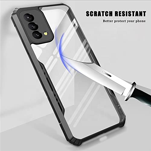 Mobielectro Camera Bump Protection | Slim Stylish 360 Protection Design |Crystal Clear | Shockproof Eagle Back Cover for Realme GT MASTER- Black