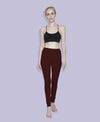 T.T. Women Solid Chudidar Cotton Lycra Cool Leggings -Chocolate