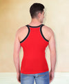 T.T. Men DesignerGym Vest Pack Of 2 Red-Black -Maroon-Grey
