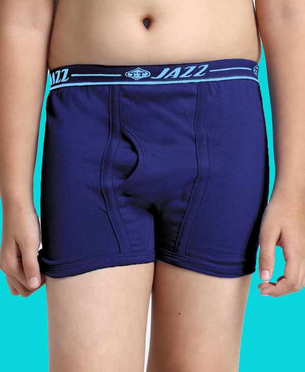 T.T. Boys |Regular Fit|Breathable & Soft Innerwear|Front Open Kids Trunks| Pure Cotton |Jazz Fine Long Top Elastic Trunks|Boys Trunks Pack Of 3