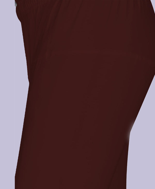 T.T. Women Solid Chudidar Cotton Lycra Cool Leggings -Chocolate