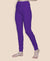 T.T. Women Solid Chudidar Cotton Lycra Cool Leggings -Brinjal
