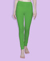 T.T. Women Solid Chudidar Cotton Lycra Cool Leggings -Emerald Green - Flourescent Green( Free Size)