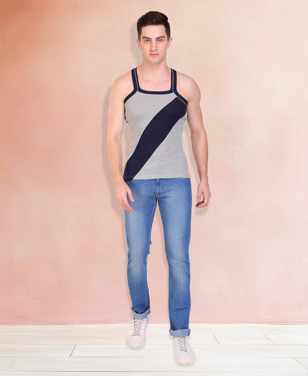 T.T. Men DesignerGym Vest Pack Of 3 Black-Red -Grey-Navy -Maroon-Grey