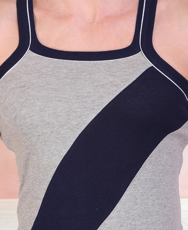 T.T. Men DesignerGym Vest Pack Of 3 Black-Red -Grey-Navy -Maroon-Grey
