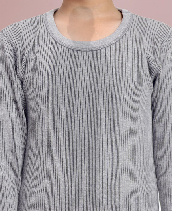 T.T. Elite Kids Light Weight Thermal Set With Polyfill Sandwich Technology - Grey Melange