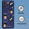 Mobielectro Cute Fun Cartoon 3DBear Coffee Case for Vivo V70 Elite - Blue