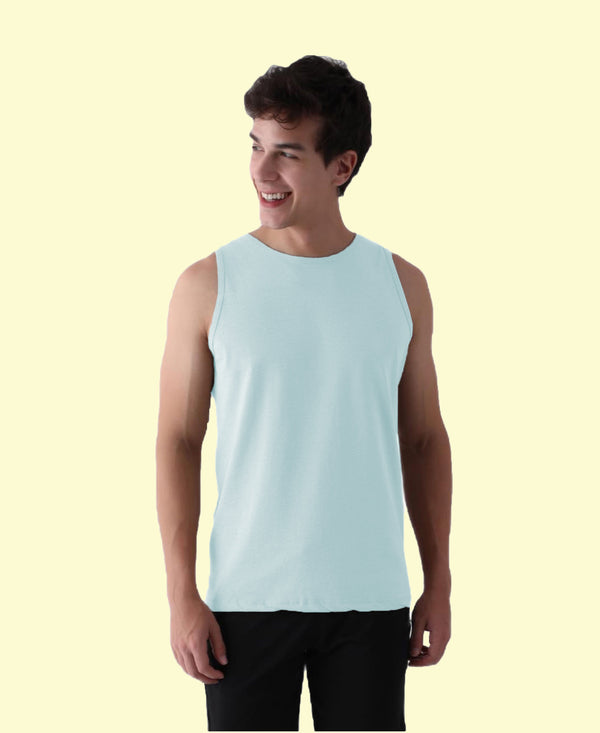 Almo Men’S Cotton Vest|Premium Melange Cotton|Regular Fit|Soft, Breathable, Fade-Resistant | Anti-Bacterial & Lightweight | Ideal For Gym/Sports Activities|Pack Of 3|Black::Tan::Ice