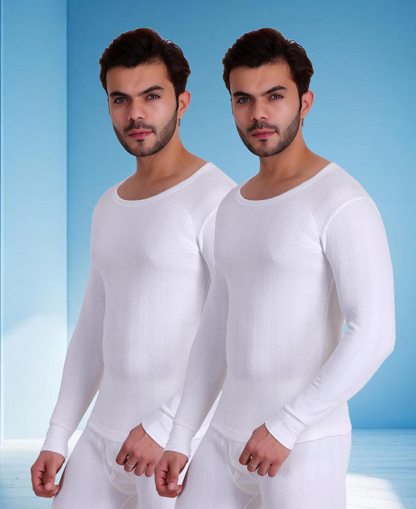T.T. Men Hotpot Elite Top Thermal Pack Of 2- White