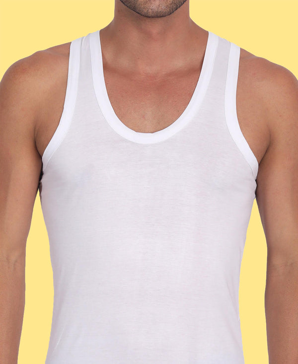 HiFlyers Men Green Vest -White