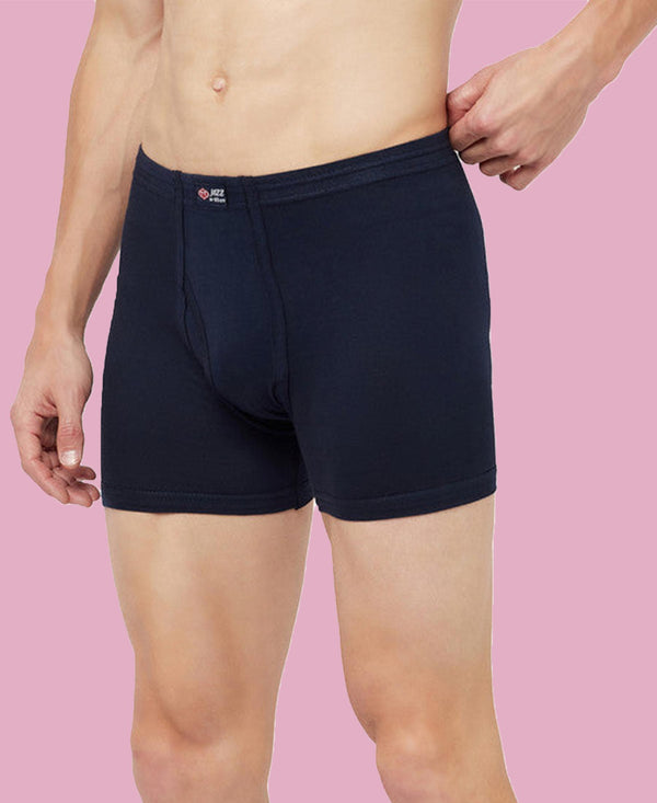 T.T. Mens Jazz Fine Long Inner Elastic TrunkPack Of 2 Olive-Navy