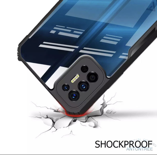 Mobielectro Camera Bump Protection | Slim Stylish 360 Protection Design |Crystal Clear | Shockproof Eagle Back Cover for Tecno Pova 2 - Black