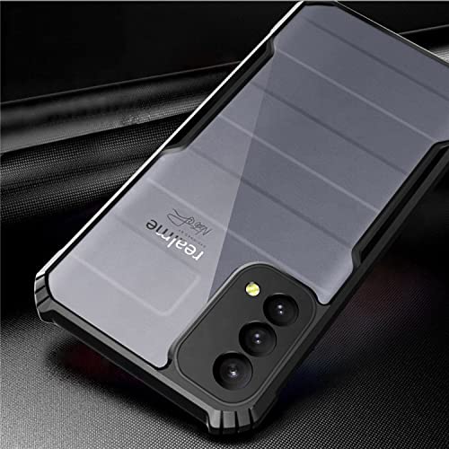 Mobielectro Camera Bump Protection | Slim Stylish 360 Protection Design |Crystal Clear | Shockproof Eagle Back Cover for Realme GT MASTER- Black