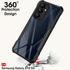 Mobielectro Camera Bump Protection | Slim Stylish 360 Protection Design |Crystal Clear | Shockproof Eagle Back Cover for Samsung A16 - Black
