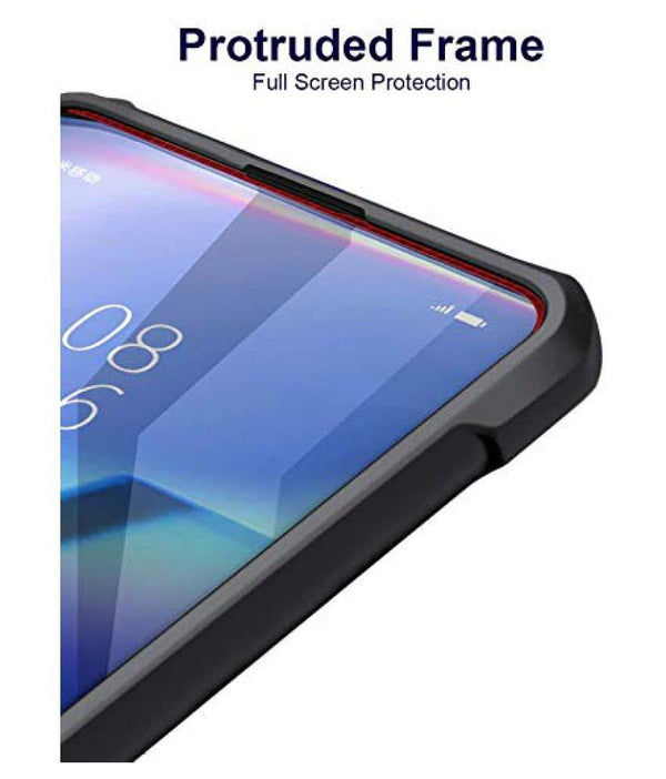 Mobielectro Camera Bump Protection | Slim Stylish 360 Protection Design |Crystal Clear | Shockproof Eagle Back Cover for Moto E30 | Moto E40 - Black