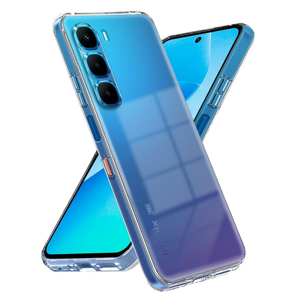 Mobielectro Clear Transparent Shockproof Scratch Resistant Protective Phone Case for Infinix Hot 60 5G