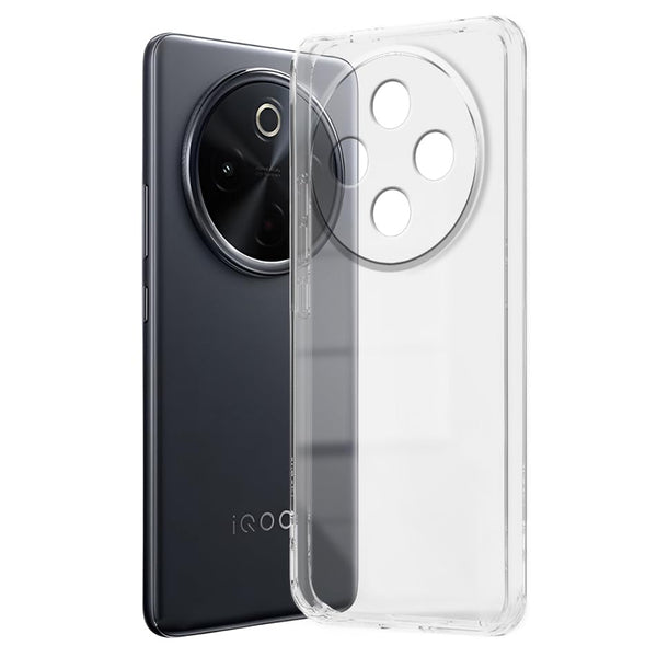 Mobielectro Soft Silicon Transparent |Scratch Resistant Clear Case for IQOO Z10 5G