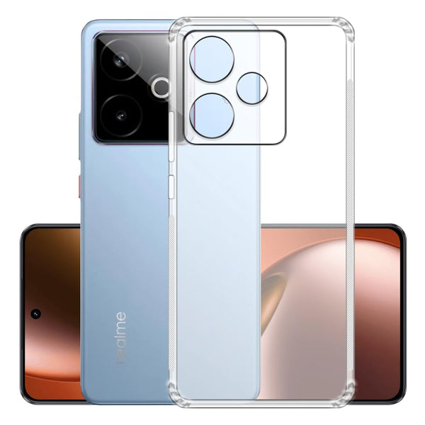 Mobielectro Clear Transparent Shockproof Scratch Resistant Protective Phone Case for Realme GT 7T