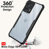 Mobielectro Camera Bump Protection | Slim Stylish 360 Protection Design |Crystal Clear | Shockproof Eagle Back Cover for Moto Edge 50 Fusion - Black